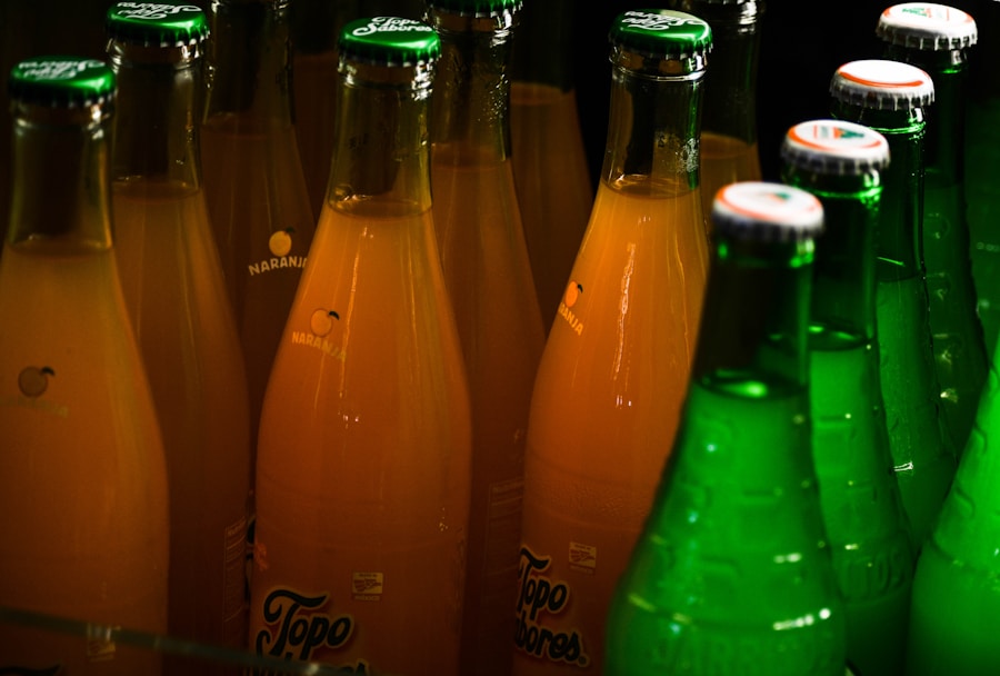 Bottled soft drinks