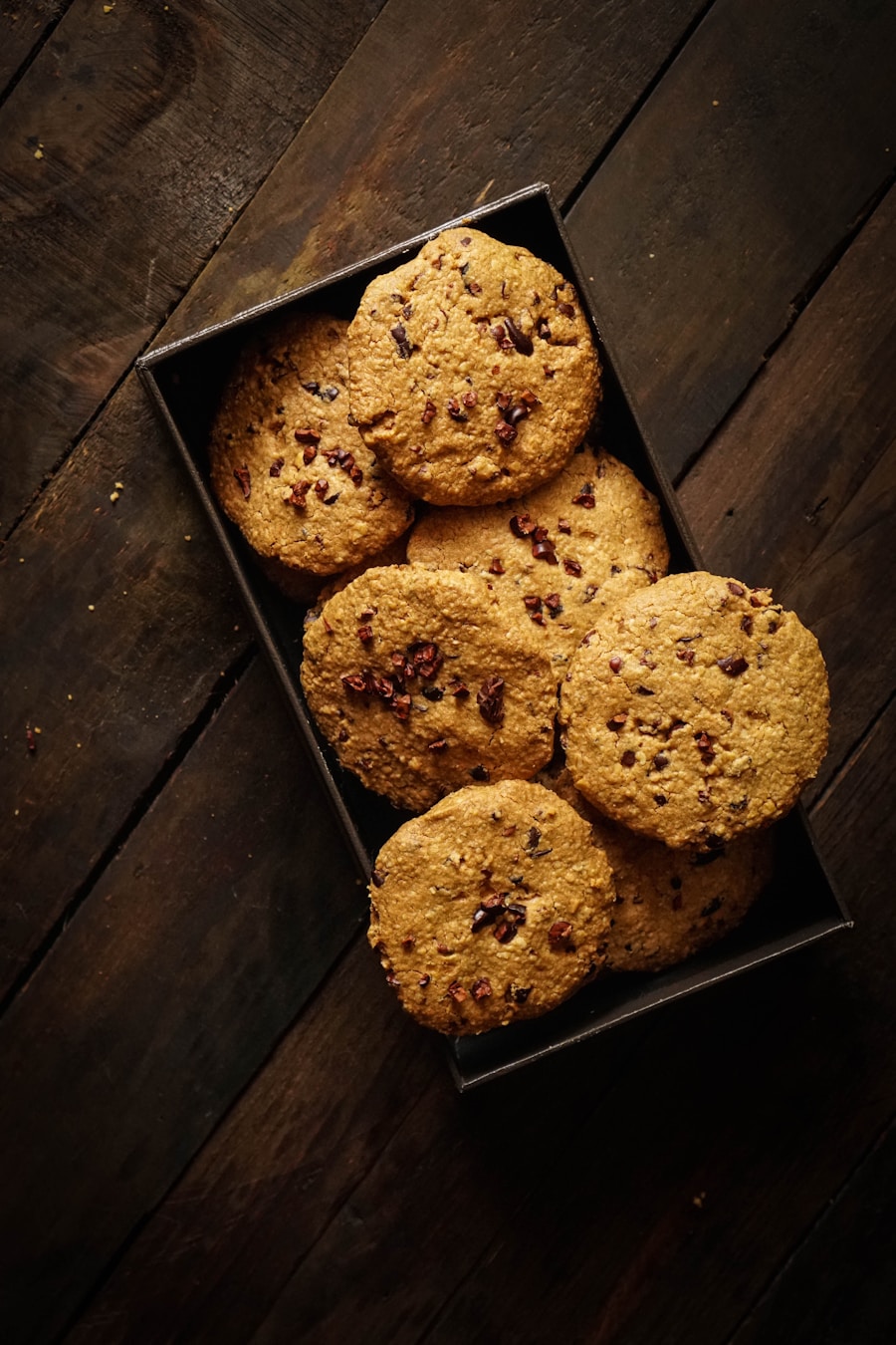 Biscuits in an open box